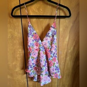 ASTR the Label floral loose tank